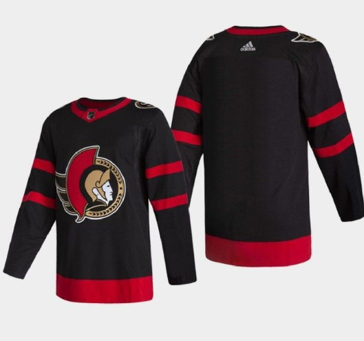 Men's Ottawa Senators Blank 2021 Black Stitched NHL Home Jersey