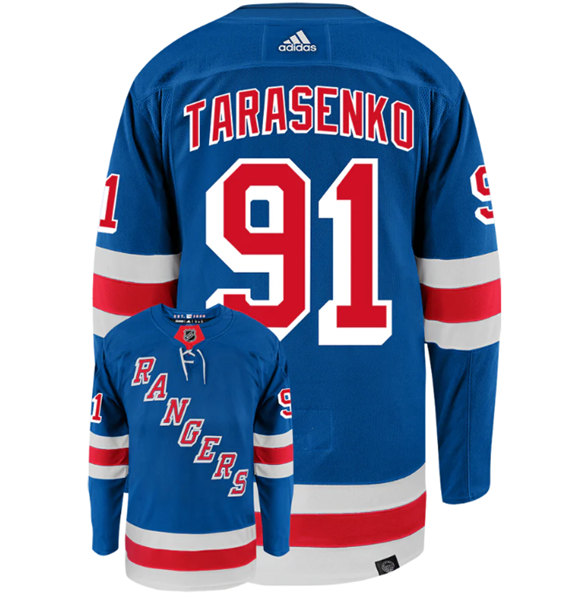 Men's New York Rangers #91 Vladimir Tarasenko Royal Stitched Jersey