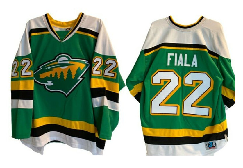 Men's Minnesota Wild #22 Kevin Fiala Reverse Retro Stitched NHL Jersey