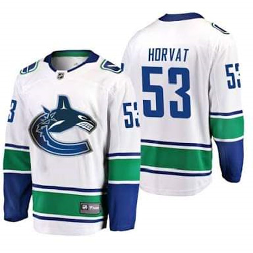 Men's Vancouver Canucks #53 Bo Horvat White Stitched NHL Jersey