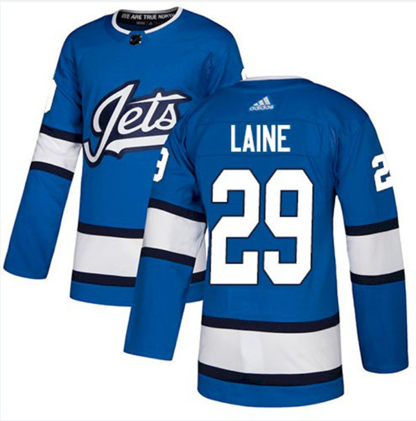 Men's Winnipeg Jets #29 Patrik Laine Blue Stitched NHL Jersey