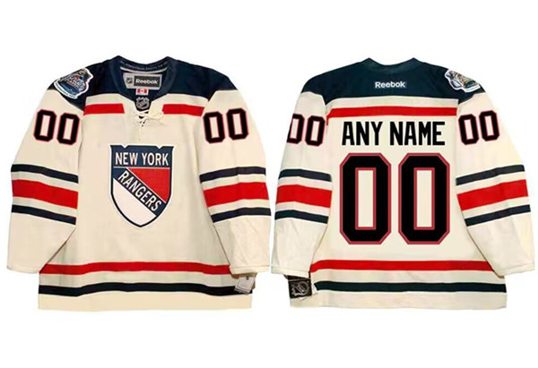 Men's New York Rangers Custom 2012 Stitched Jersey
