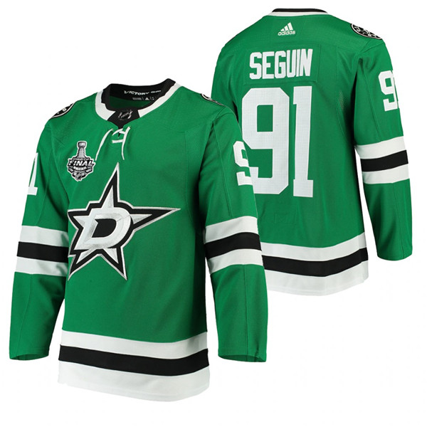 Men's Dallas Stars 2020 Stanley Cup #91 Tyler Seguin Final Bound Green NHL Stitched Jersey