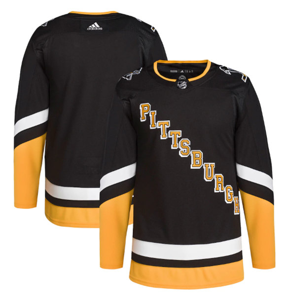 Men's Pittsburgh Penguins Blank 2021/2022 Black Stitched Jersey