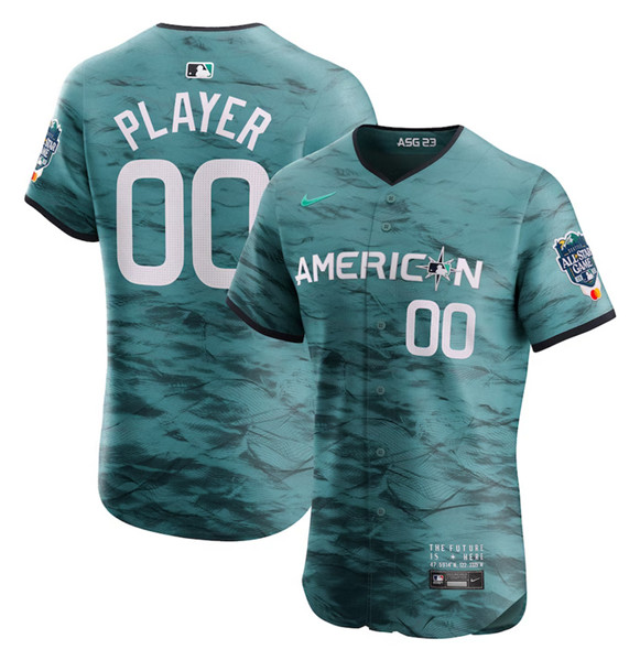 Men's Active Player Custom Teal 2023 All-Star Flex Base Stittched Jersey
