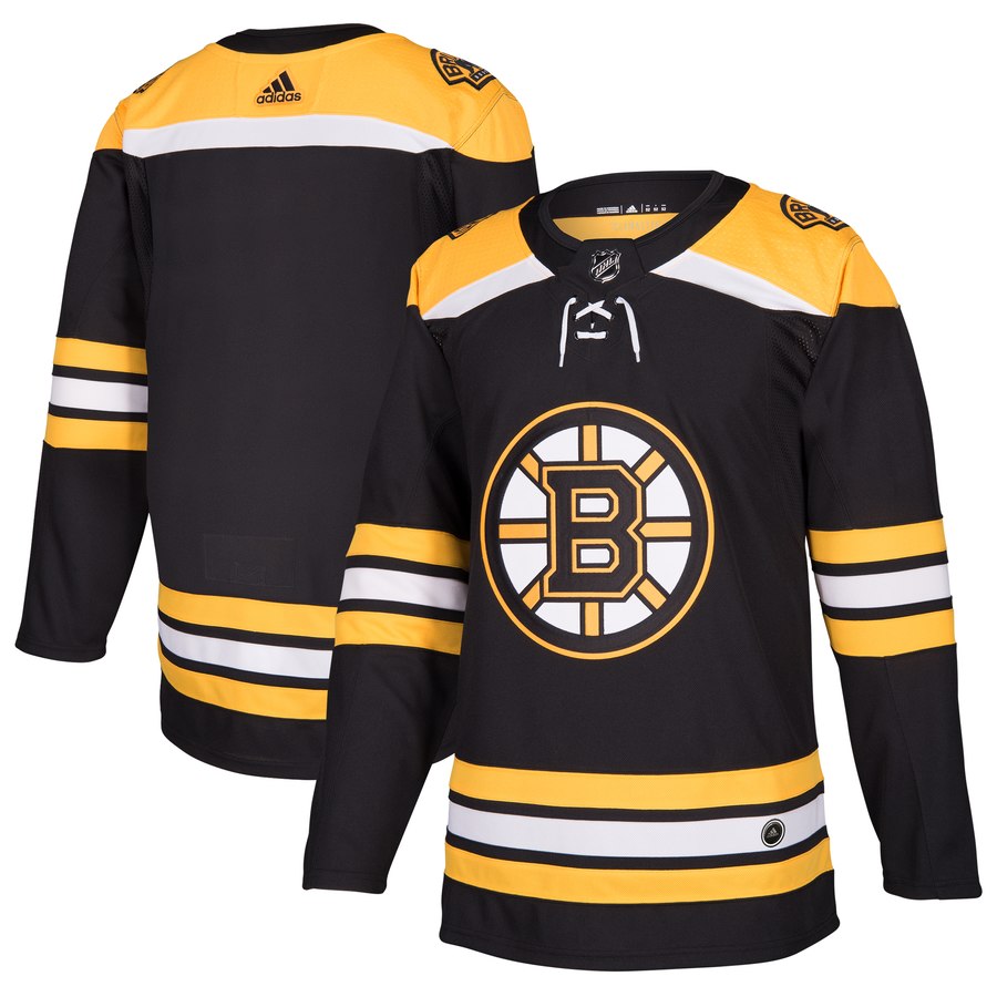 Men's Adidas Boston Bruins Black Stitched NHL Jersey