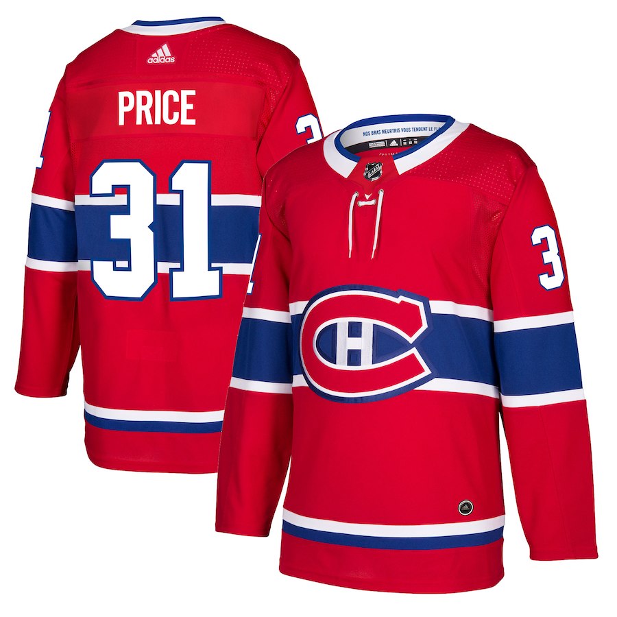 Men's Adidas Montreal Canadiens #31 Carey Price Red Stitched NHL Jersey