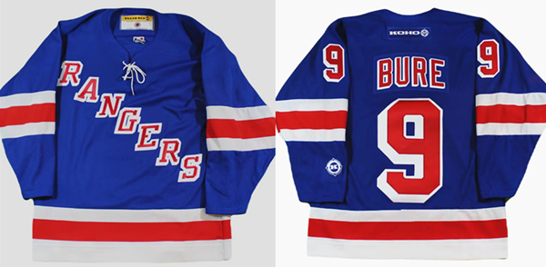Men's New York Rangers #9 Pavel Bure Blue Stitched Jersey