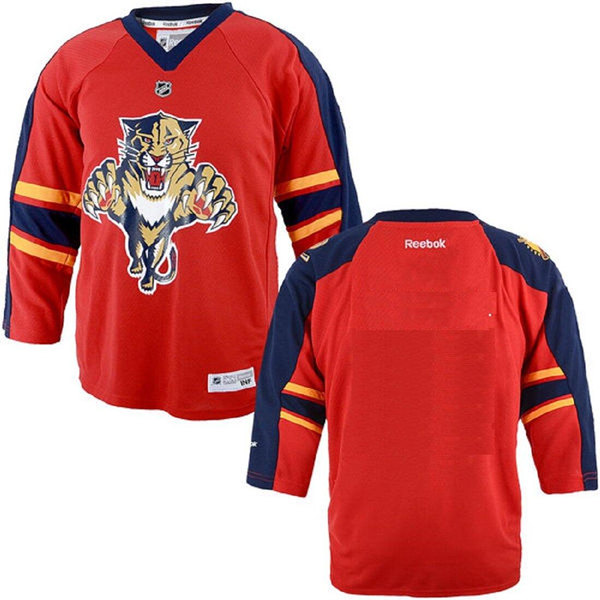 Men's Florida Panthers Blank Red Stitched Jersey