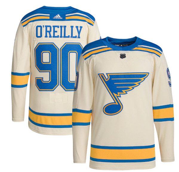 Men's St. Louis Blues #90 Ryan O'Reilly Cream 2022 Winter Classic Stitched Jersey