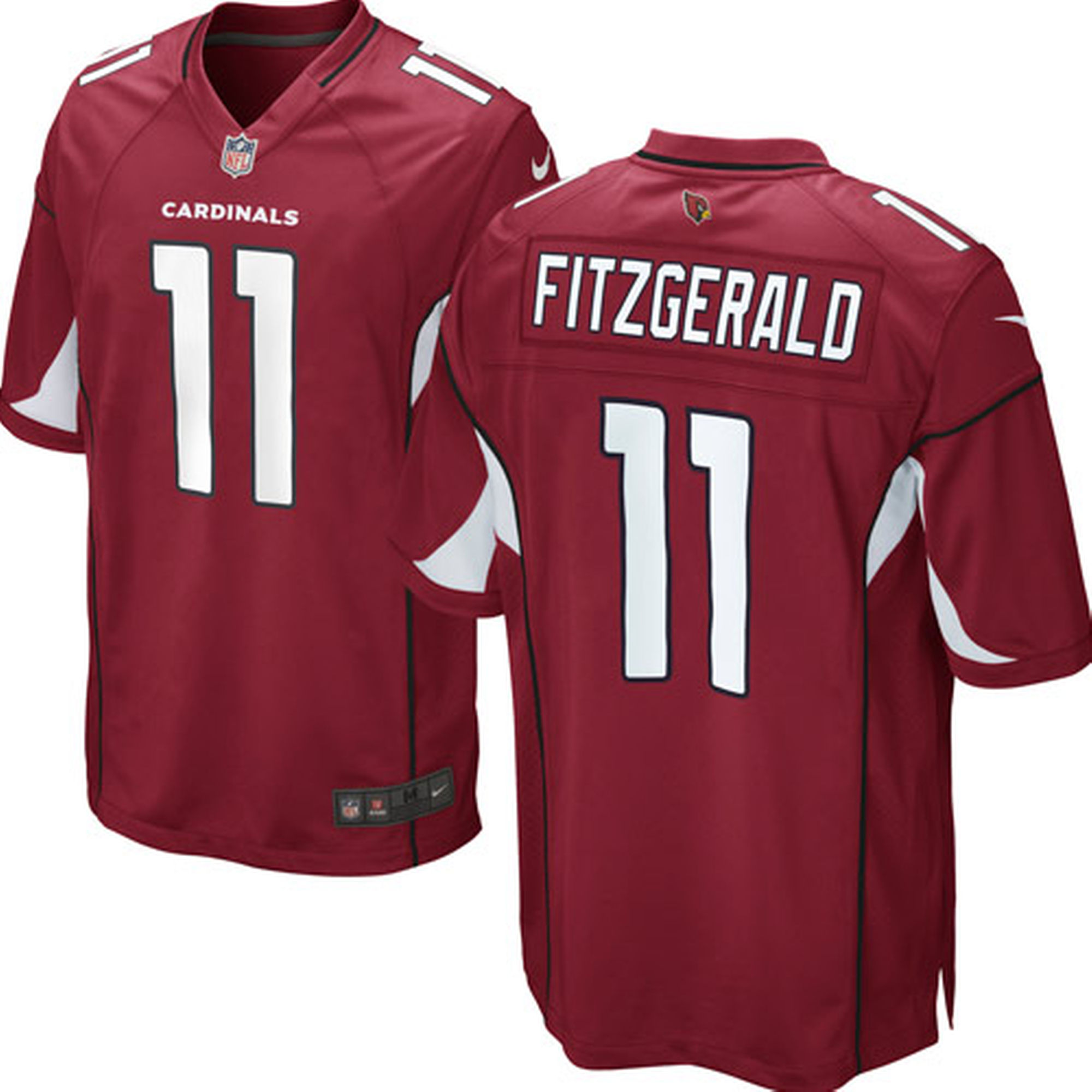 Men's Arizona Cardinals #11 Larry Fitzgerald Team Color Stitched Limited NFL Jersey