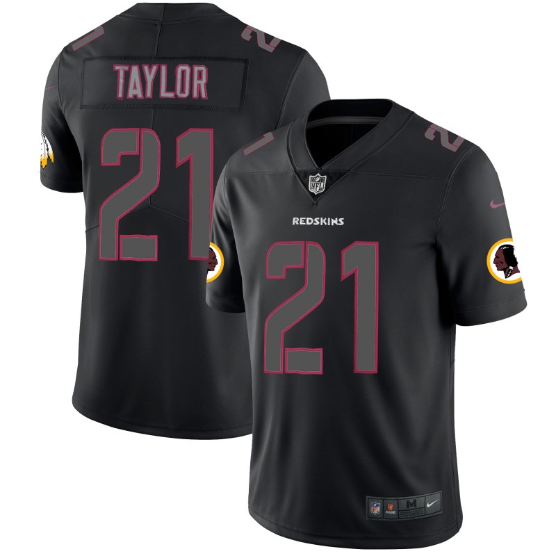 Men's Redskins #21 Sean Taylor Black 2018 Impact Limited Stitched NFL Jersey