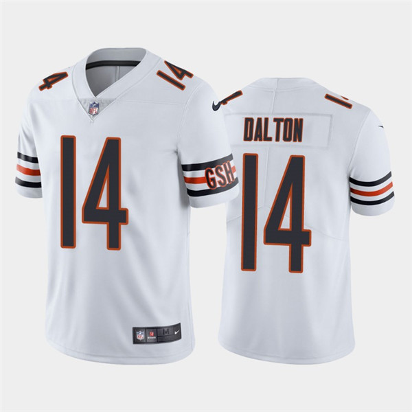 Men's Chicago Bears #14 Andy Dalton White Vapor Untouchable Limited Stitched NFL Jersey