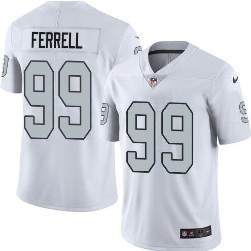 Men's Oakland Raiders #99 Clelin Ferrell White Vapor Untouchable Limited Stitched NFL Jersey