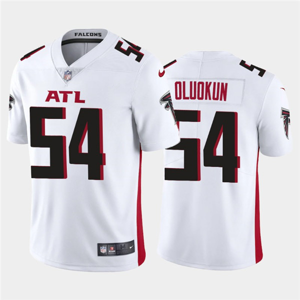 Men's Atlanta Falcons #54 Foyesade Oluokun 2020 White Vapor Untouchable Limited Stitched NFL Jersey