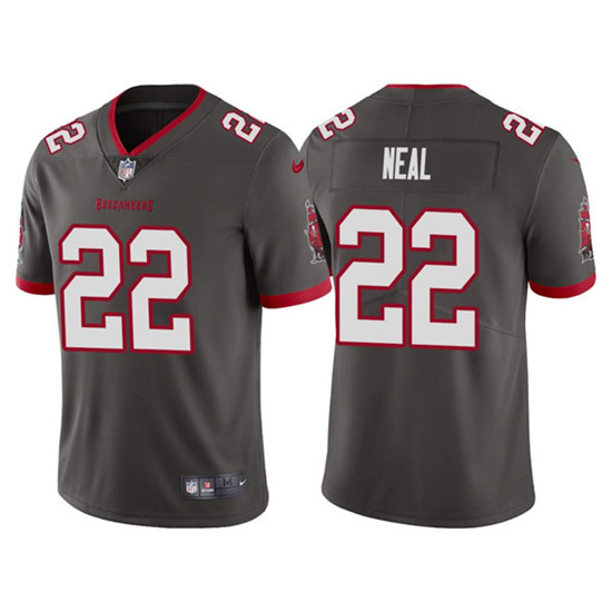 Men's Tampa Bay Buccaneers #22 Keanu Neal Gray Vapor Limited Stitched Jersey