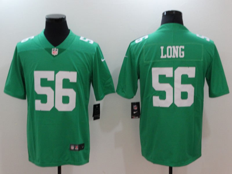 Men's Philadelphia Eagles #56 Chris Long Green Throwback Vapor Untouchable Limited Stitched NFL Jersey