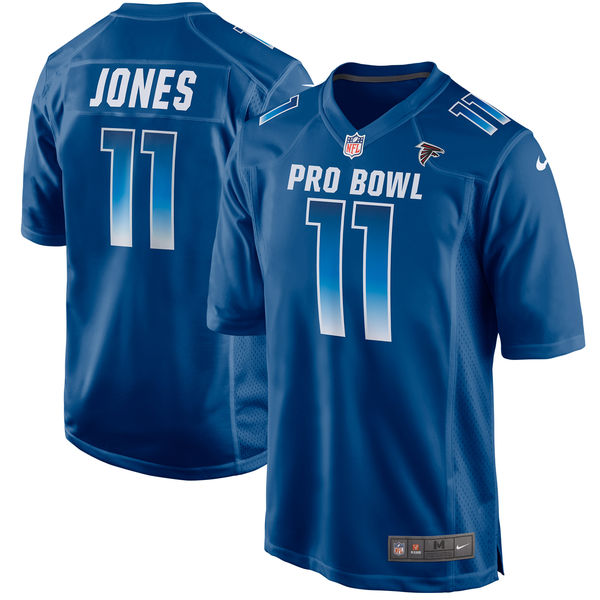 Men's NFC Julio Jones Royal 2018 Pro Bowl Game Jersey