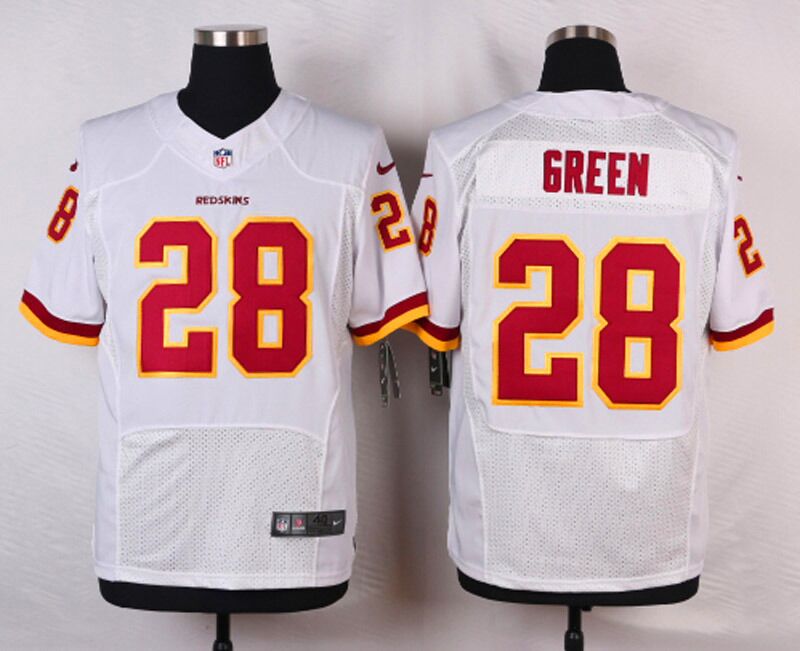 Men's Nike Washington Redskins #28 Darrell Green White Stitched NFL Elite Jersey
