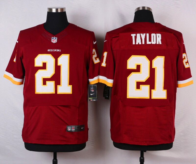 Men's Nike Washington Redskins #21 Sean Taylor Burgundy Red Team Color Stitched NFL Elite Jersey