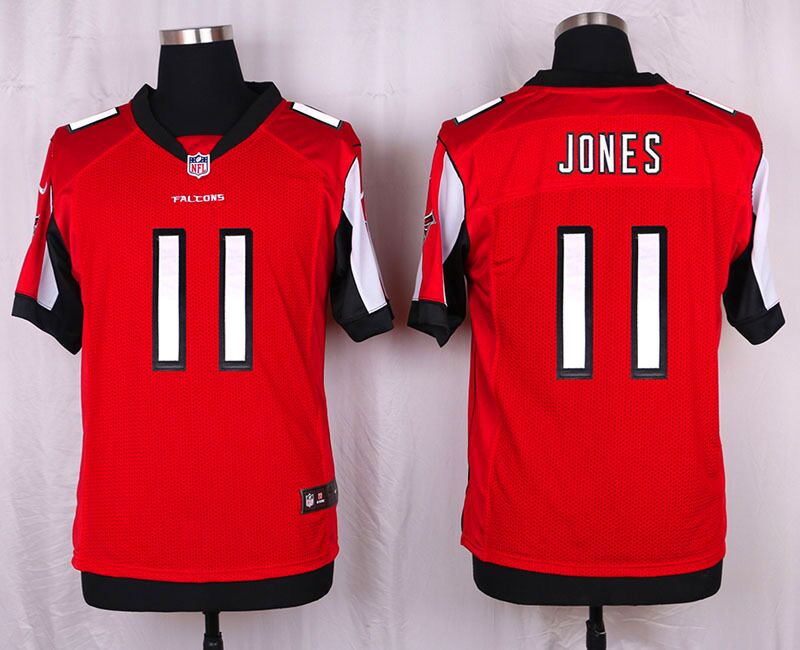 Men's Nike Atlanta Falcons #11 Julio Jones Red Team Color Stitched NFL Elite Jersey