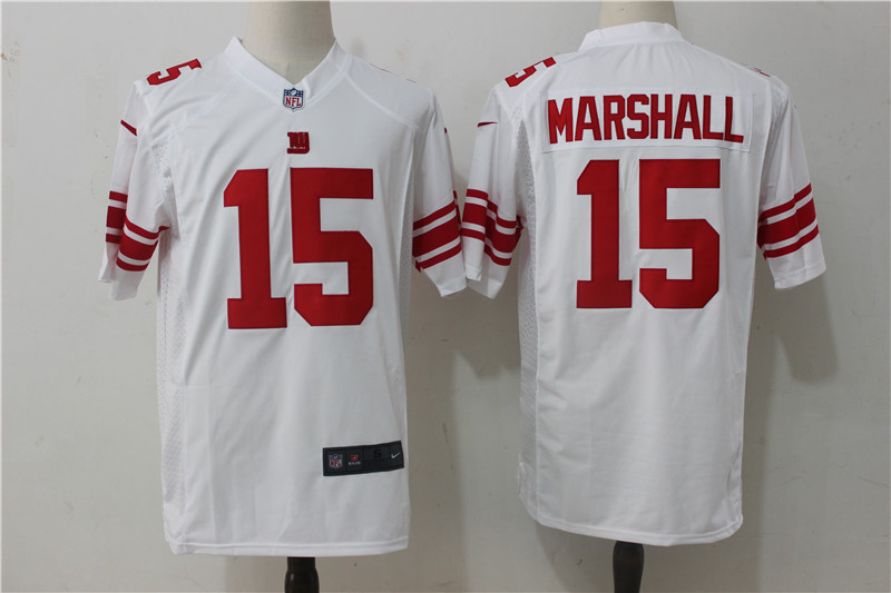 Men's New York Giants #15 Brandon Marshall Nike White Stitched NFL Game Jersey
