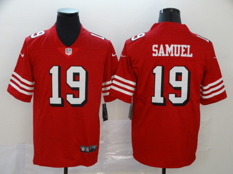 Men's San Francisco 49ers Red Custom NFL Stitched Jersey (Check description if you want Women or Youth size)