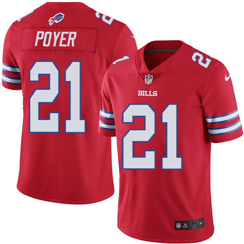 Men's Buffalo Bills #21 Jordan Poyer Red Vapor Untouchable Limited Stitched NFL Jersey