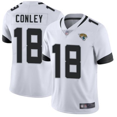 Men's Jacksonville Jaguars #18 Chris Conley White Vapor Untouchable Limited Stitched NFL Jersey