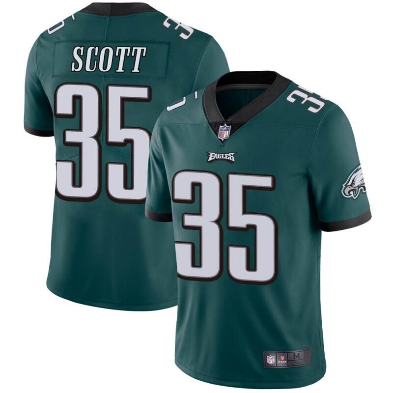 Men's Philadelphia Eagles #35 Boston Scott Green Vapor Untouchable Limited Stitched NFL Jersey