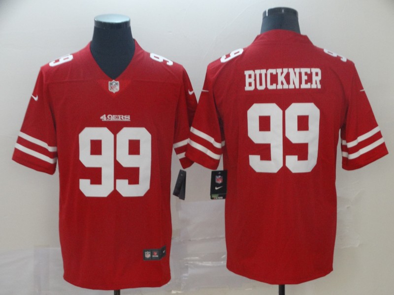 Men's San Francisco 49ers #99 DeForest Buckner Red Vapor Untouchable Limited Stitched NFL Jersey