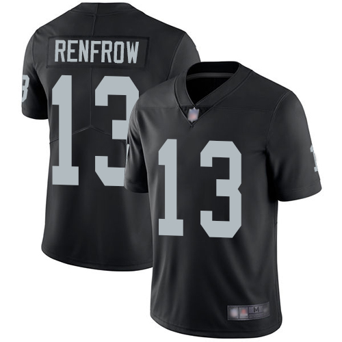 Men's Oakland Raiders # Hunter Renfrow Black Vapor Untouchable Limited Stitched NFL Jersey
