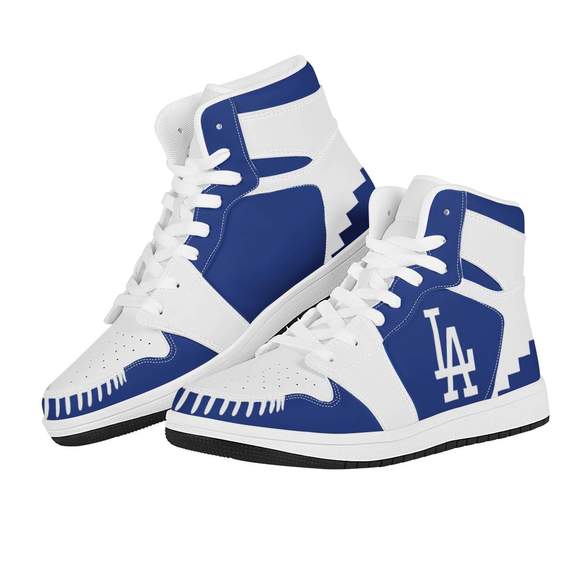 Men's Dodgers AJ High Top Leather Sneakers 003