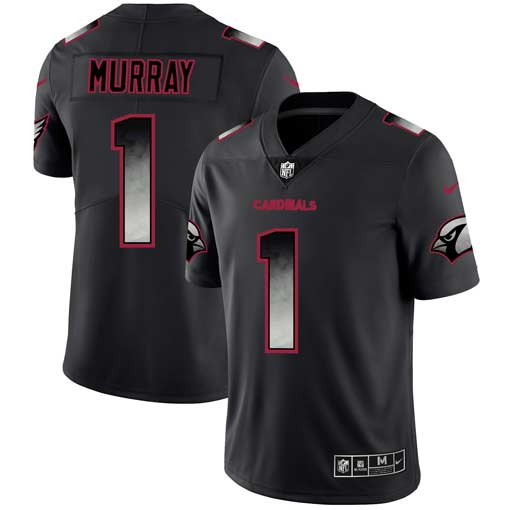 Men's Arizona Cardinals #1 Kyler Murray 2019 Black Smoke Fashion Limited Stitched NFL Jersey