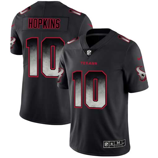 Men's Houston Texans #10 DeAndre Hopkins Black 2019 Smoke Fashion Limited Stitched NFL Jersey
