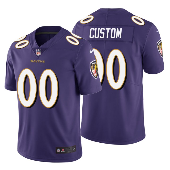 Men's Ravens ACTIVE PLAYER Purple Vapor Untouchable Limited Stitched NFL Jersey (Check description if you want Women or Youth size)