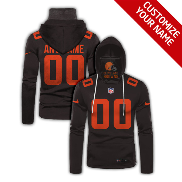 Men's Cleveland Browns Customize Hoodies Mask 2020