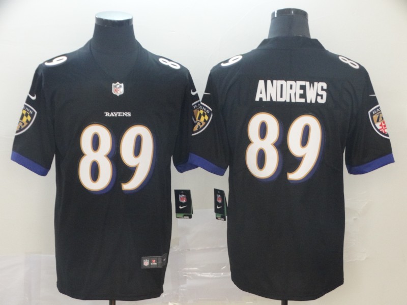 Men's Baltimore Ravens #89 Mark Andrews Black Vapor Untouchable Limited NFL Jersey