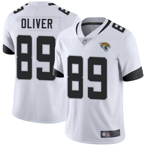 Men's Jacksonville Jaguars #89 Josh Oliver White Vapor Untouchable Limited Stitched NFL Jersey