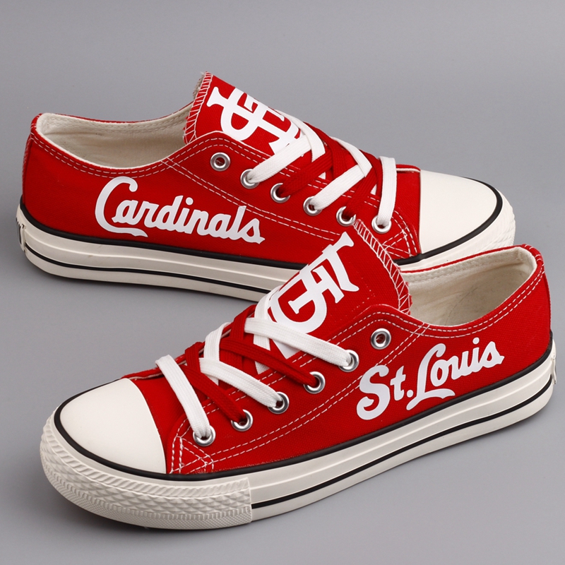 Women Or Youth MLB St.Louis Cardinals Repeat Print Low Top Sneakers