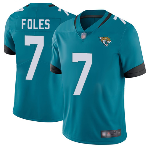 Men's Jacksonville Jaguars #7 Nick Foles Teal Vapor Untouchable Limited Stitched NFL Jersey