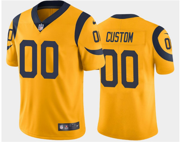 Men's Los Angeles Rams ACTIVE PLAYER Custom Gold Limited Stitched Jersey (Check description if you want Women or Youth size)
