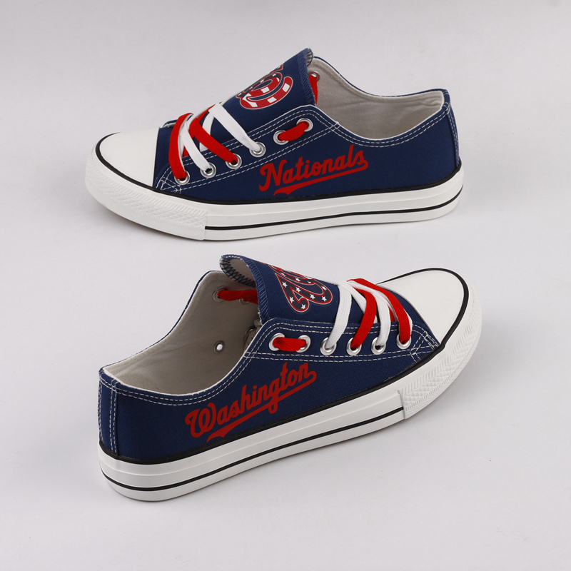All Sizes Washington Nationals Repeat Print Low Top Sneakers 003