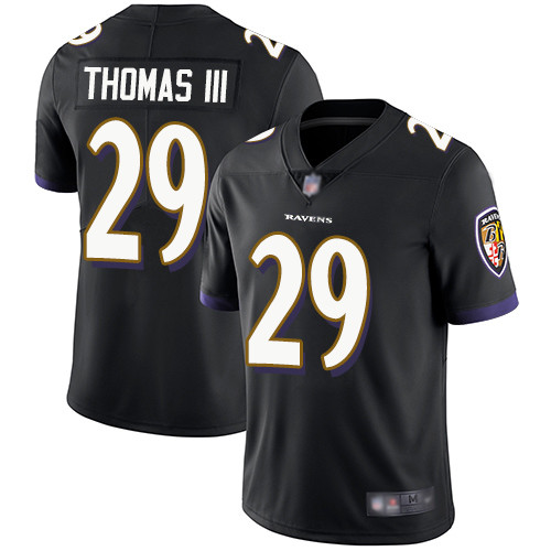 Men's Baltimore Ravens #29 29 Earl Thomas III Black Vapor Untouchable Limited NFL Jersey