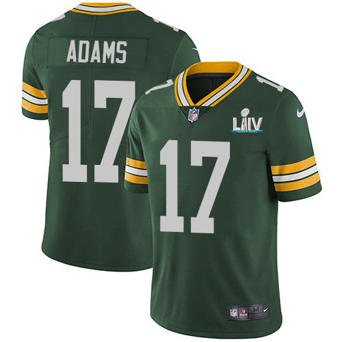 Men's Green Bay Packers #17 Davante Adams Green Super Bowl LIV Vapor Untouchable Stitched NFL Limited Jersey