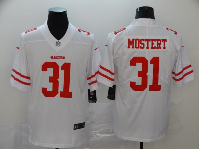 Men's San Francisco 49ers #31 Raheem Mostert White Vapor Untouchable Limited Stitched NFL Jersey