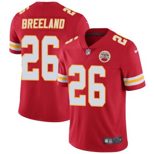 Men's Kansas City Chiefs #26 Bashaud Breeland Red Vapor Untouchable Limited Stitched NFL Jersey