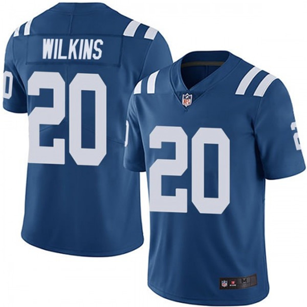 Men's Indianapolis Colts #20 Jordan Wilkins Blue Vapor Untouchable Limited Stitched NFL Jersey