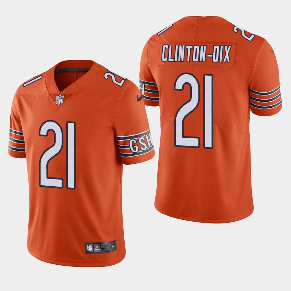 Men's Chicago Bears#21 HaHa Clinton-Dix Orange Vapor Untouchable Limited Stitched NFL Jersey