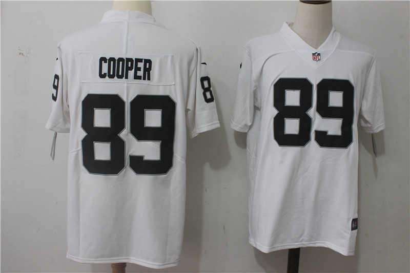 Men's Nike Oakland Raiders #89 Amari Cooper White Stitched NFL Vapor Untouchable Limited Jersey